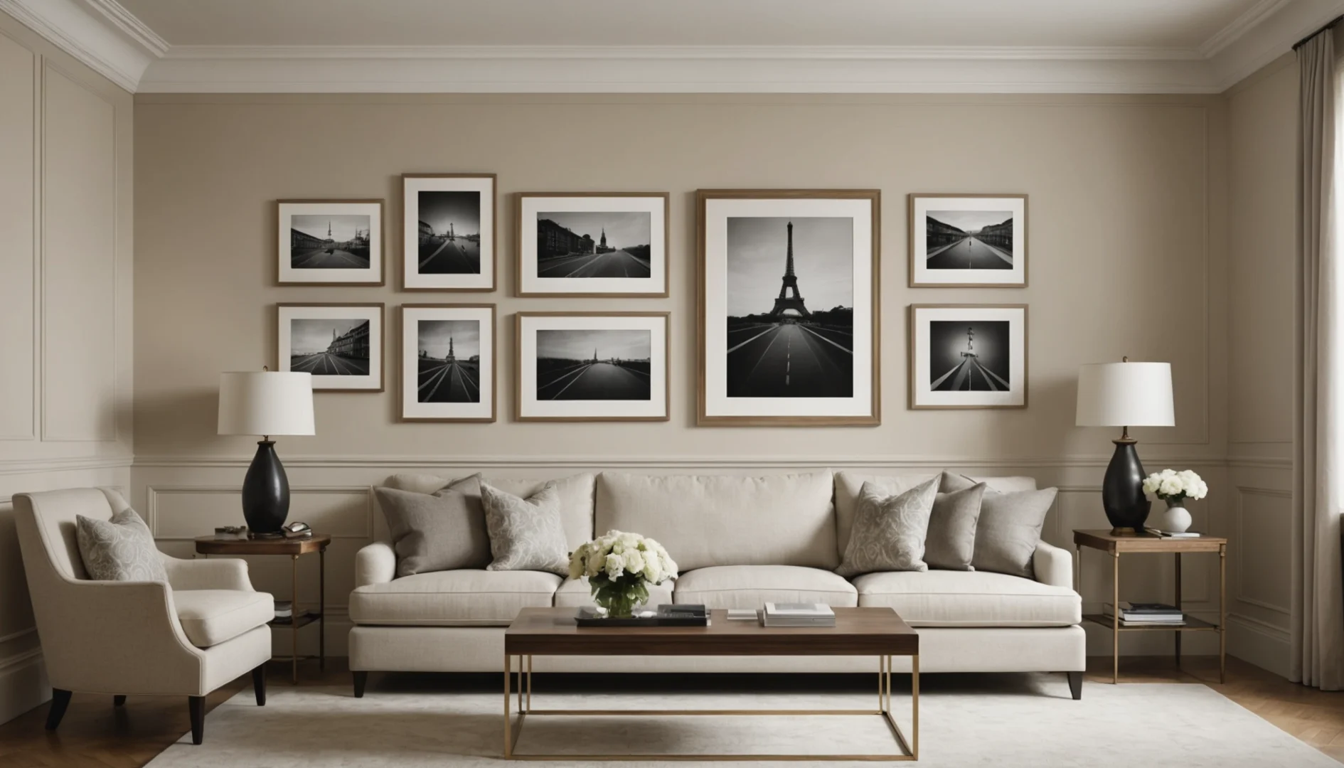 moulure pour accrocher des photos