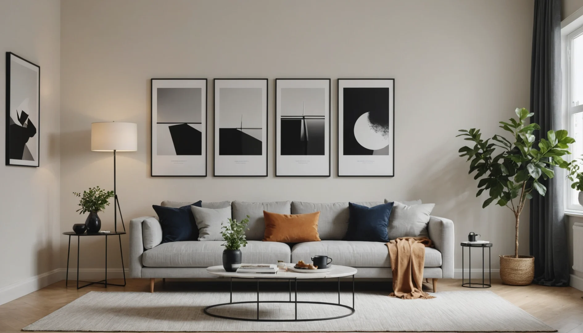rails pour accrocher des photos