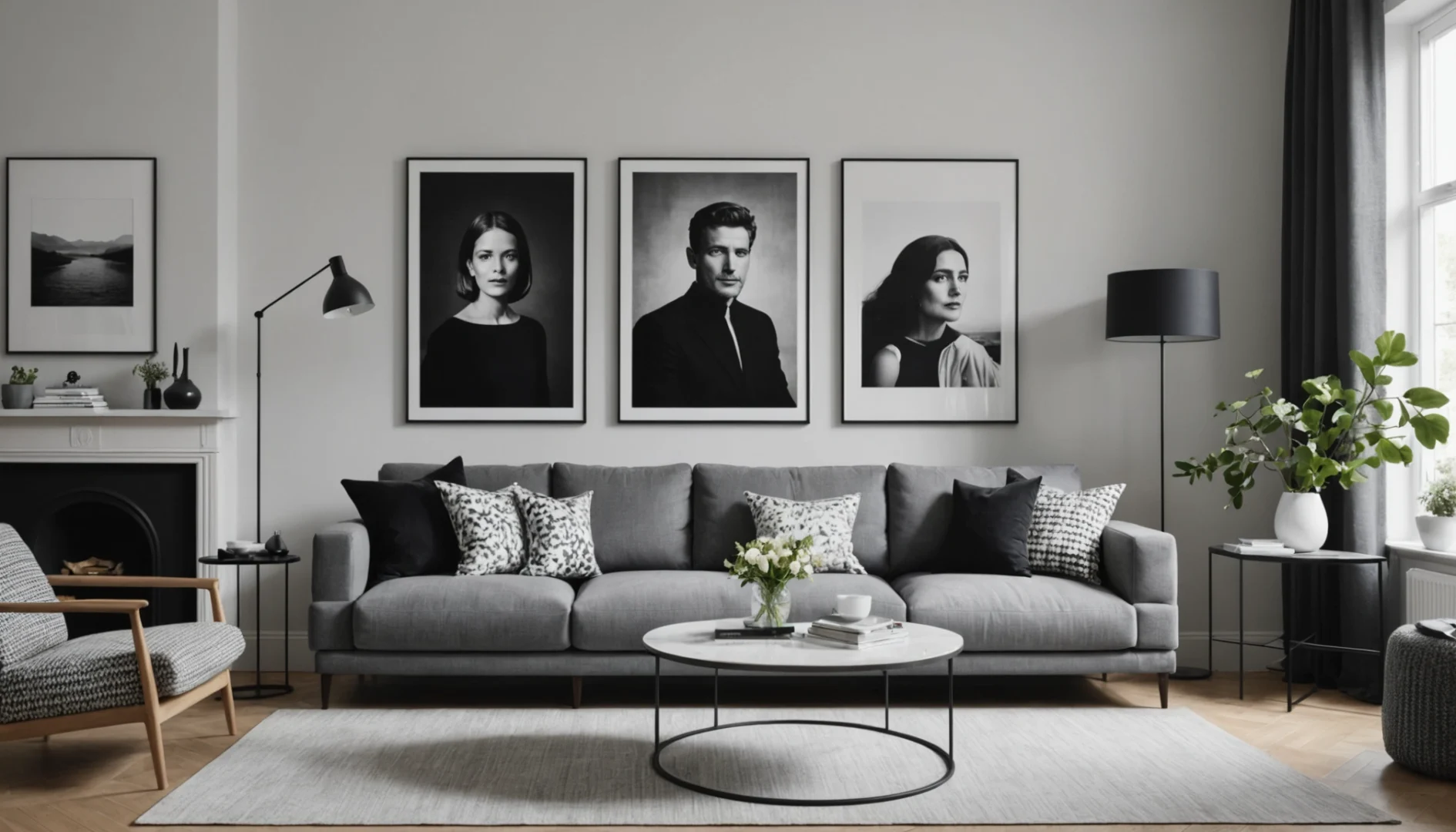 photos noir et blanc pour salon