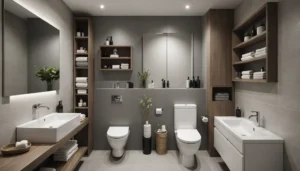 plan pour mini WC invité de 1 m²