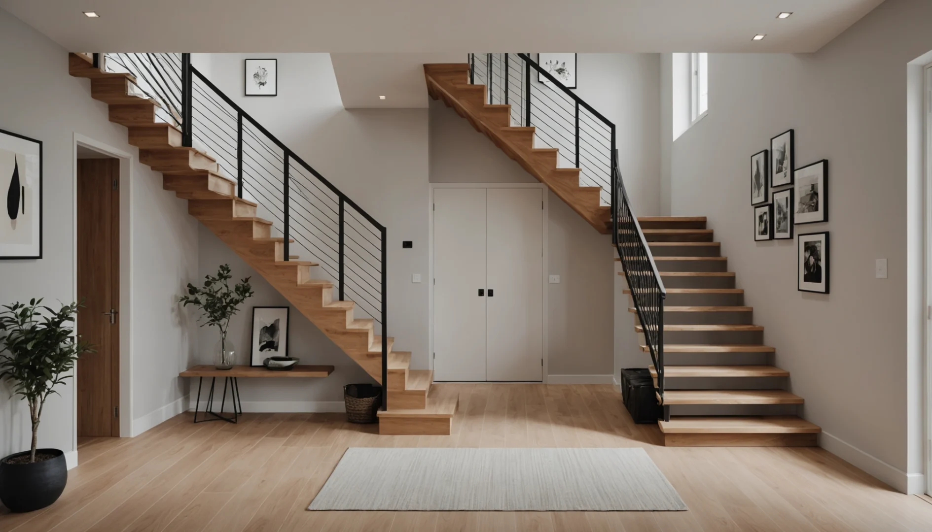 aménager un couloir avec escalier ouvert